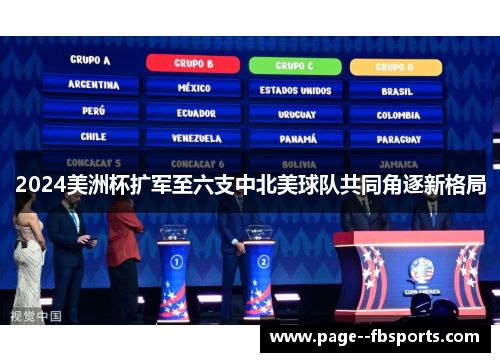 2024美洲杯扩军至六支中北美球队共同角逐新格局
